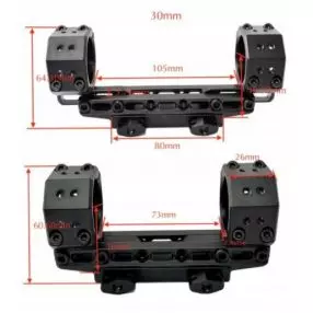 Jednoczęściowy Uchwyt do lunety firmy EagleVisionCam o tubusie 30mm